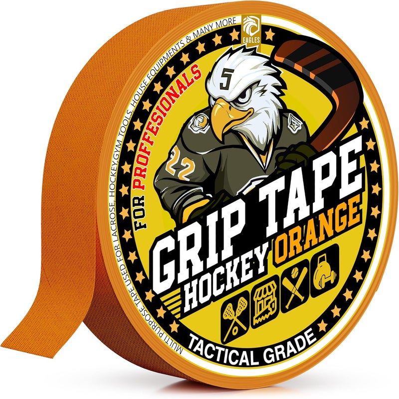 Eagle's Hockey Tape Multipurpose Cloth Tape Roll for Lacrosse Baseball & Softball Bats, Rackets, Pullup Bars, Gardening Tools, Sports Gift Perfect for Wrist, Ankle, Foot, Knee and Hand Taping - Image 1